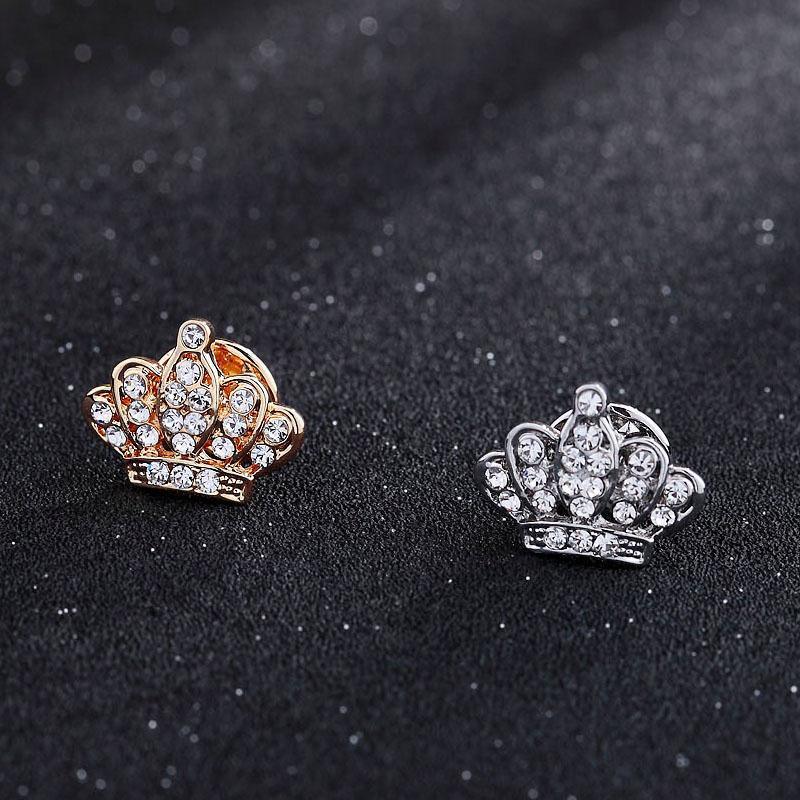 Small Crown Brooch Accessory Fashion Corsage Pin Jewelry Women Men Gift - 1# Gold