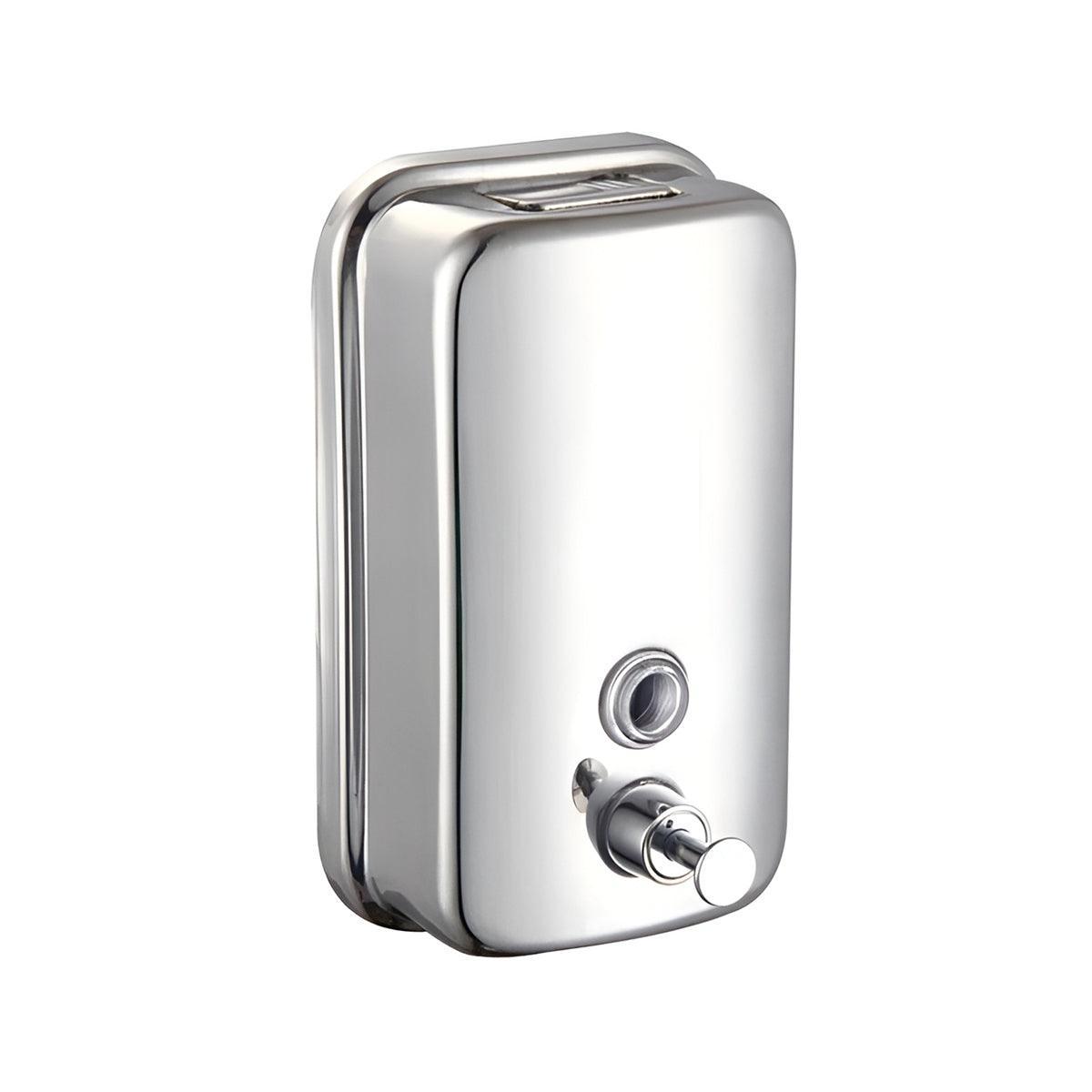 Stainless Steel Wall Mounted Soap Dispenser Hotel Bathroom Sanitizer Bottle - 500ML