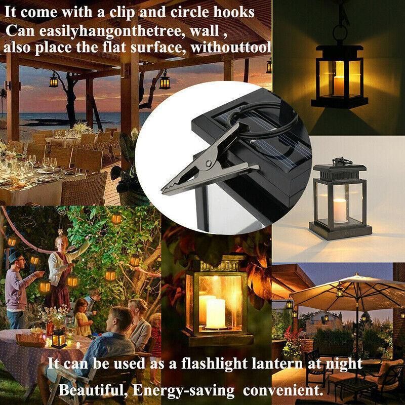 Solar Retro Classic Decorative Lamp Outdoor Waterproof Leds Hanging Light Au