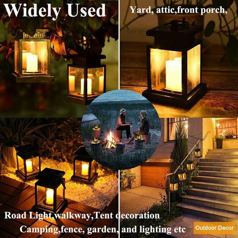 Solar Retro Classic Decorative Lamp Outdoor Waterproof Leds Hanging Light Au