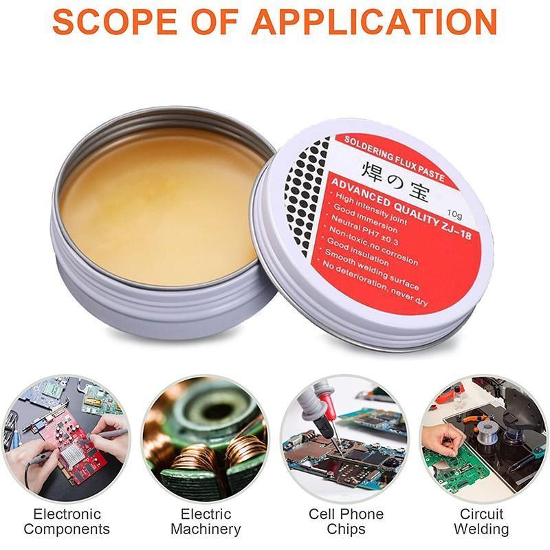 2X 10g Soldering Flux Paste Pcb Rosin Welding Diy High Intensity Solder Zj-18