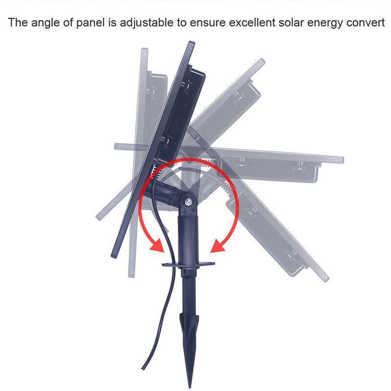 1X Au Solar Powered 6Led Outdoor Garden Landscape Yard Spot Light Lamp Spotlight