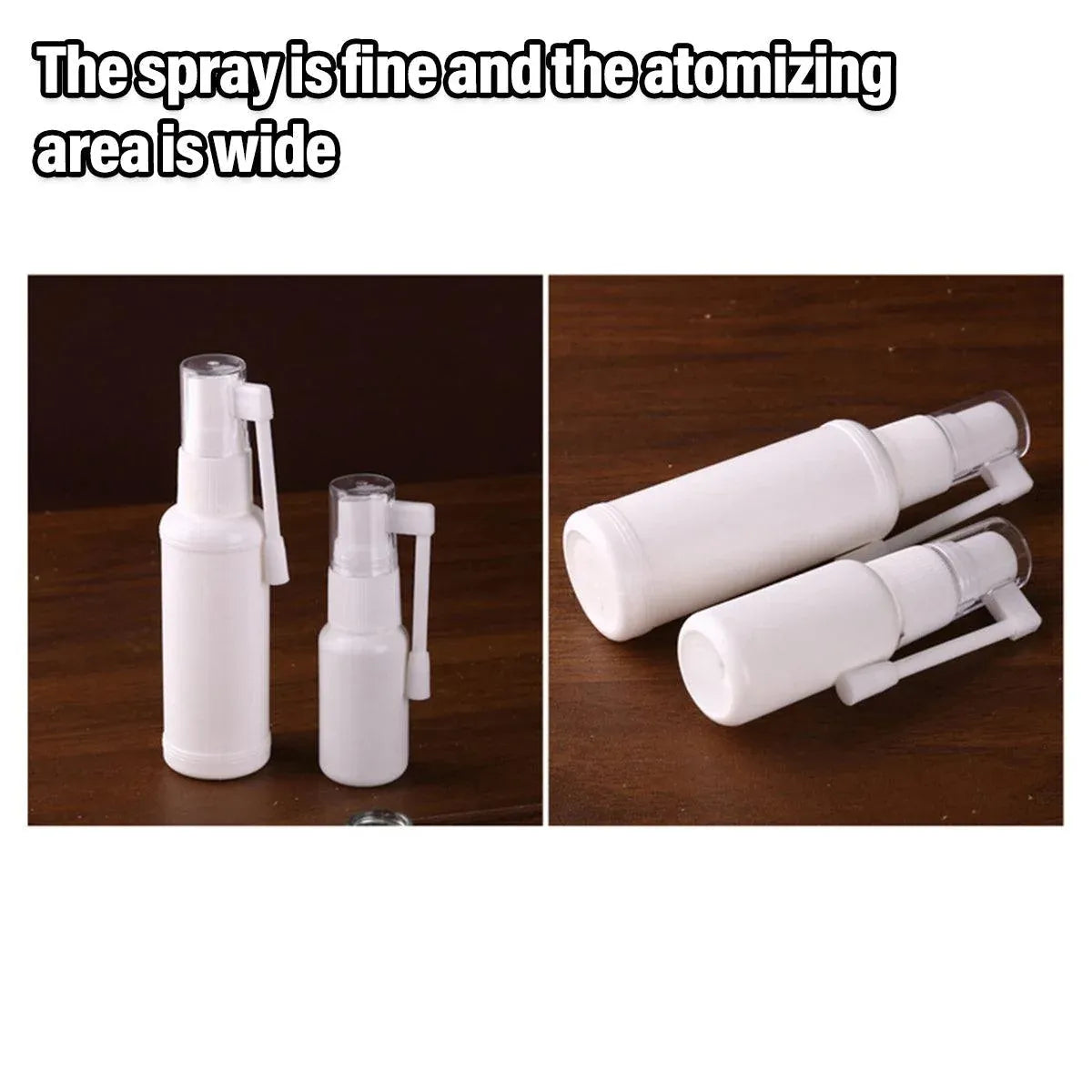 50PCS Rocker Sprayer 360 Degree Spray Bottle Small White Refillable Mist Container - 30ML