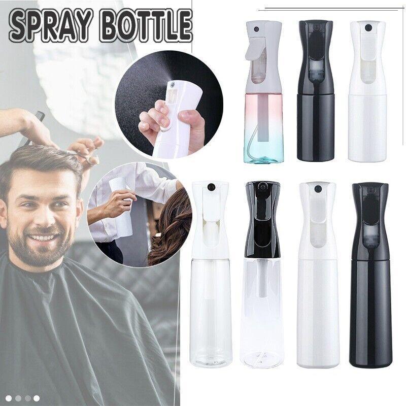 500ML Continuous Spray Bottle Ultra Fine Mist Dispenser Sanitizer Salon - Black