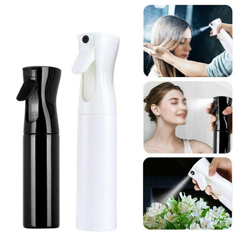 500ML Continuous Spray Bottle Ultra Fine Mist Dispenser Sanitizer Salon - Black
