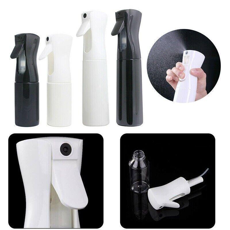 500ML Continuous Spray Bottle Ultra Fine Mist Dispenser Sanitizer Salon - Black