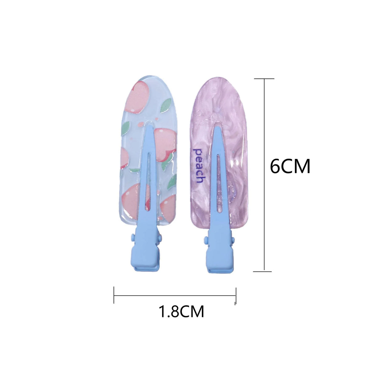 2PCS Juice Series Hair Clip Makeup Hair Accessories Colourful Hair Barrettes - Bobo