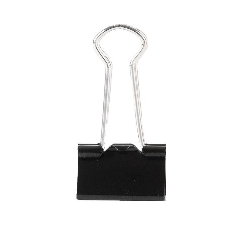 20PCS Black Bulldog Foldback Clips Document Paper Clamps Multiple Sizes - Blue 32mm