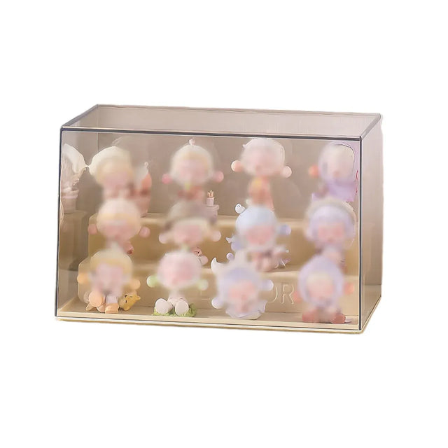 Blind Box Storage Display Rack Transparent Acrylic Collectible Display - Yellow