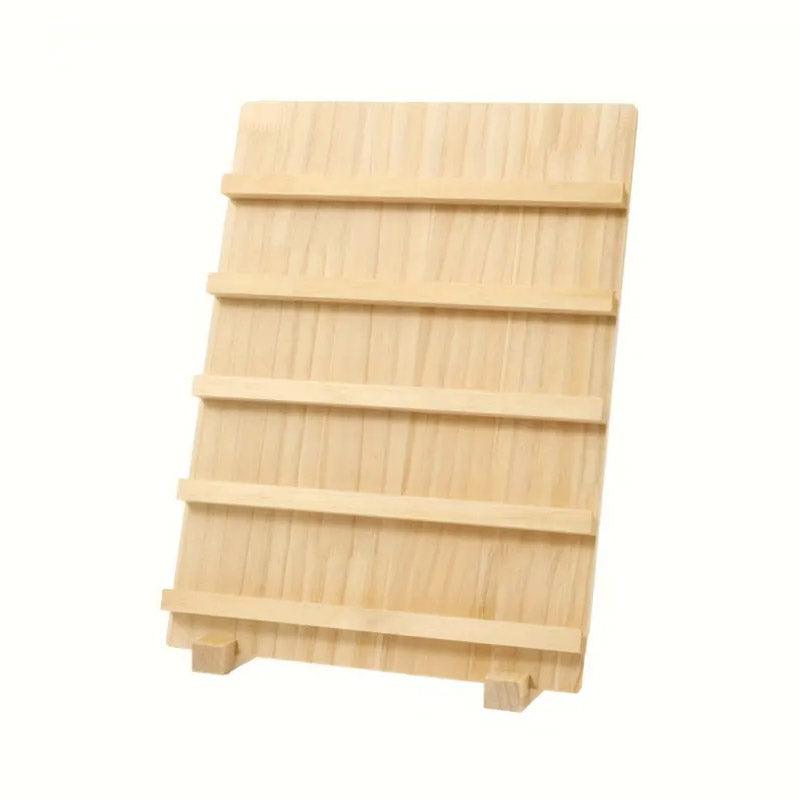 Wooden Earrings Display Rack Multi Tier Jewelry Stand Organizer Earrings Holder - 5-Tier