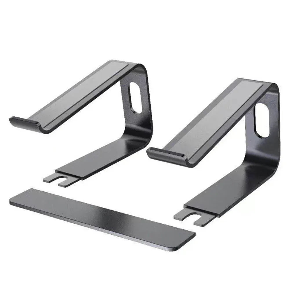 Desk Laptop Stand Aluminium Riser Compatible with 11 to 15 Inch Laptops - Black