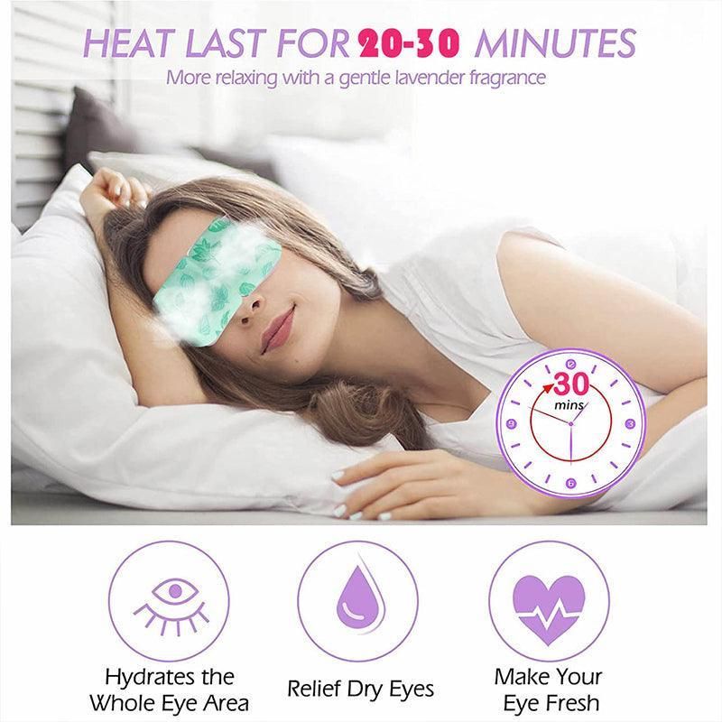 3Pcs Steam Warm Eye Pad Mask Relieve Fatigue Over Worked Eyes Comfortable Health