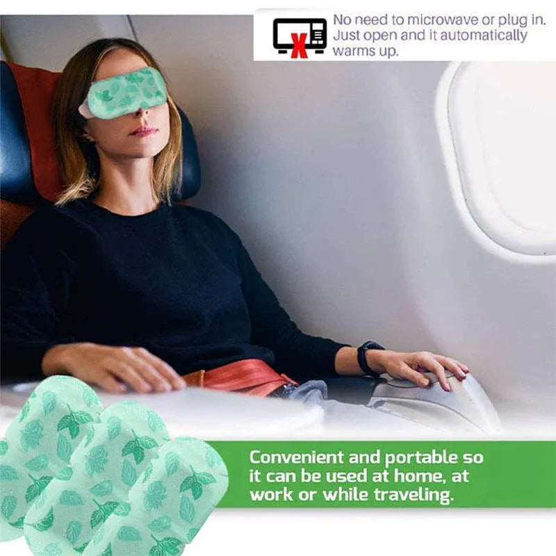 3Pcs Steam Warm Eye Pad Mask Relieve Fatigue Over Worked Eyes Comfortable Health