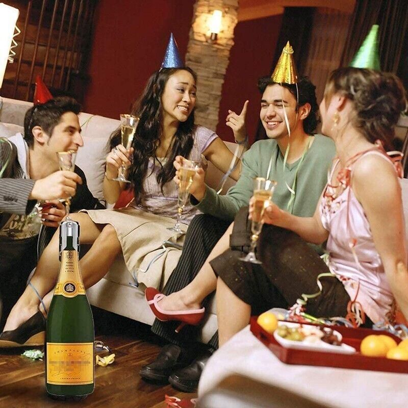 3X Stainless Steel Sparkling Wine Stopper Champagne Stopper Bubble Fizzy Bottles