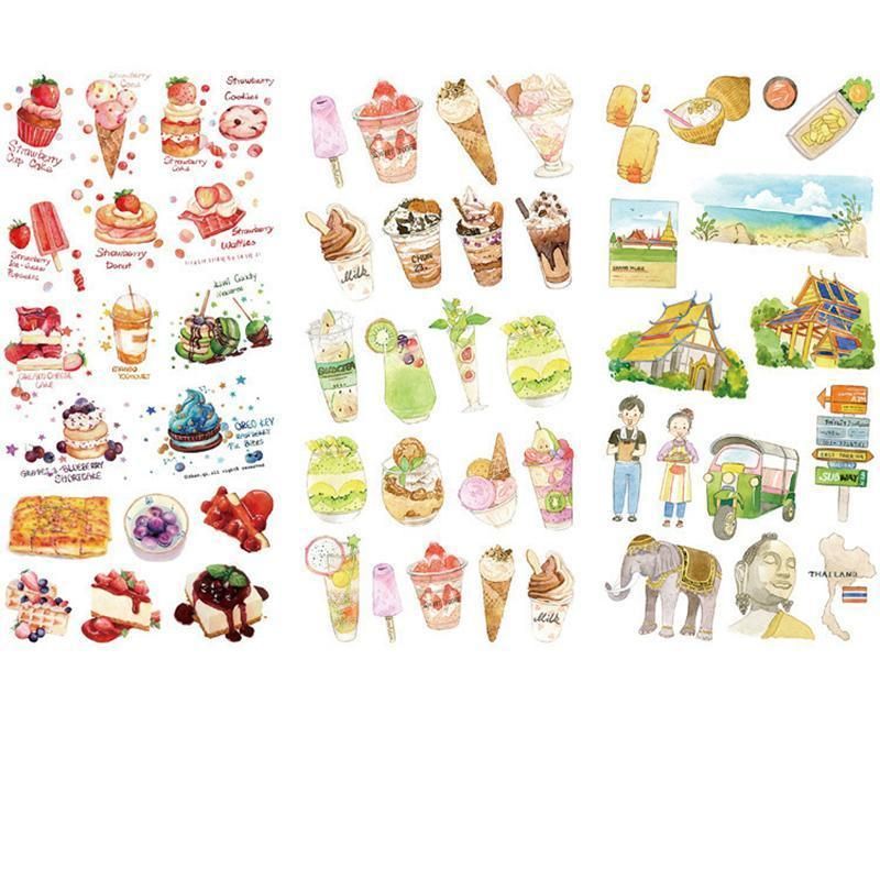 15-Style Creative Student Graffiti Sticker Set Small Fresh Sticker - G-Bangkok Cuisine