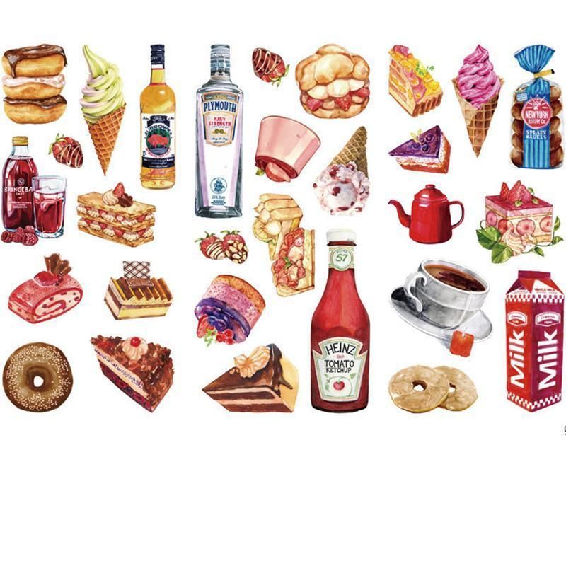15-Style Creative Student Graffiti Sticker Set Small Fresh Sticker - H-Delicious Desserts