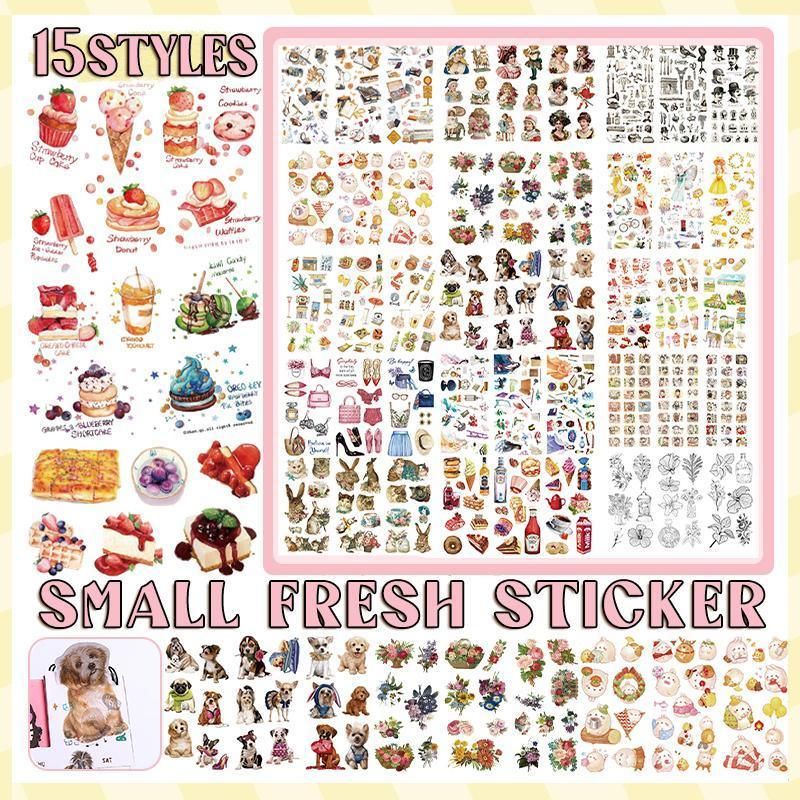 15-Style Creative Student Graffiti Sticker Set Small Fresh Sticker - K-Dogs