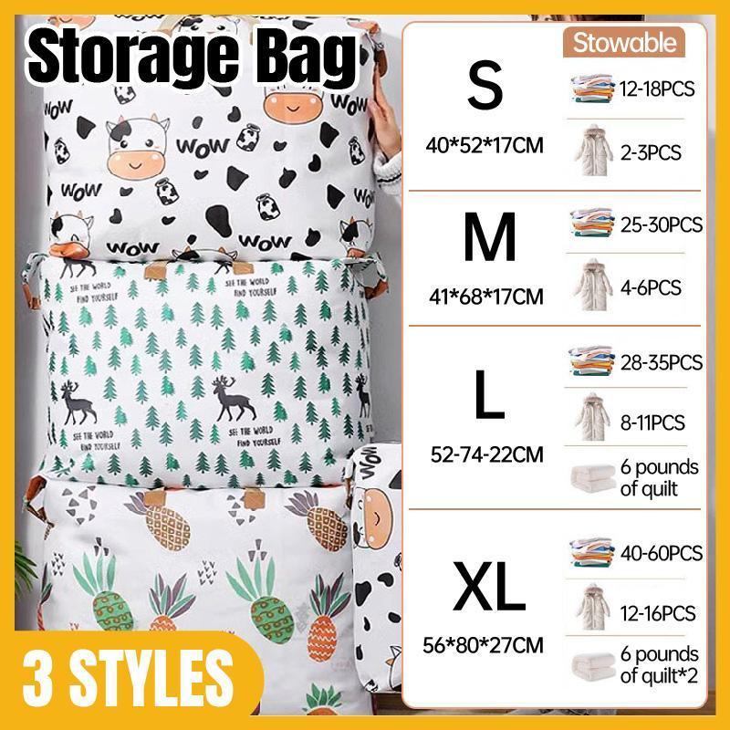 Multipurpose Quilt Storage Bags Waterproof Coated Fabric 4 Sizes Available - Cow 80*27*56cm