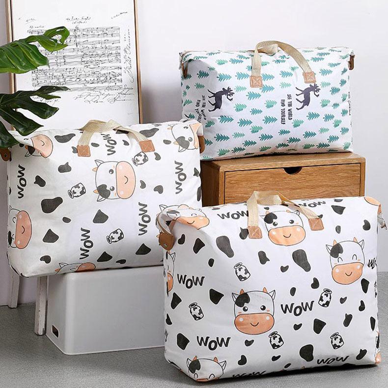 Multipurpose Quilt Storage Bags Waterproof Coated Fabric 4 Sizes Available - Cow 80*27*56cm