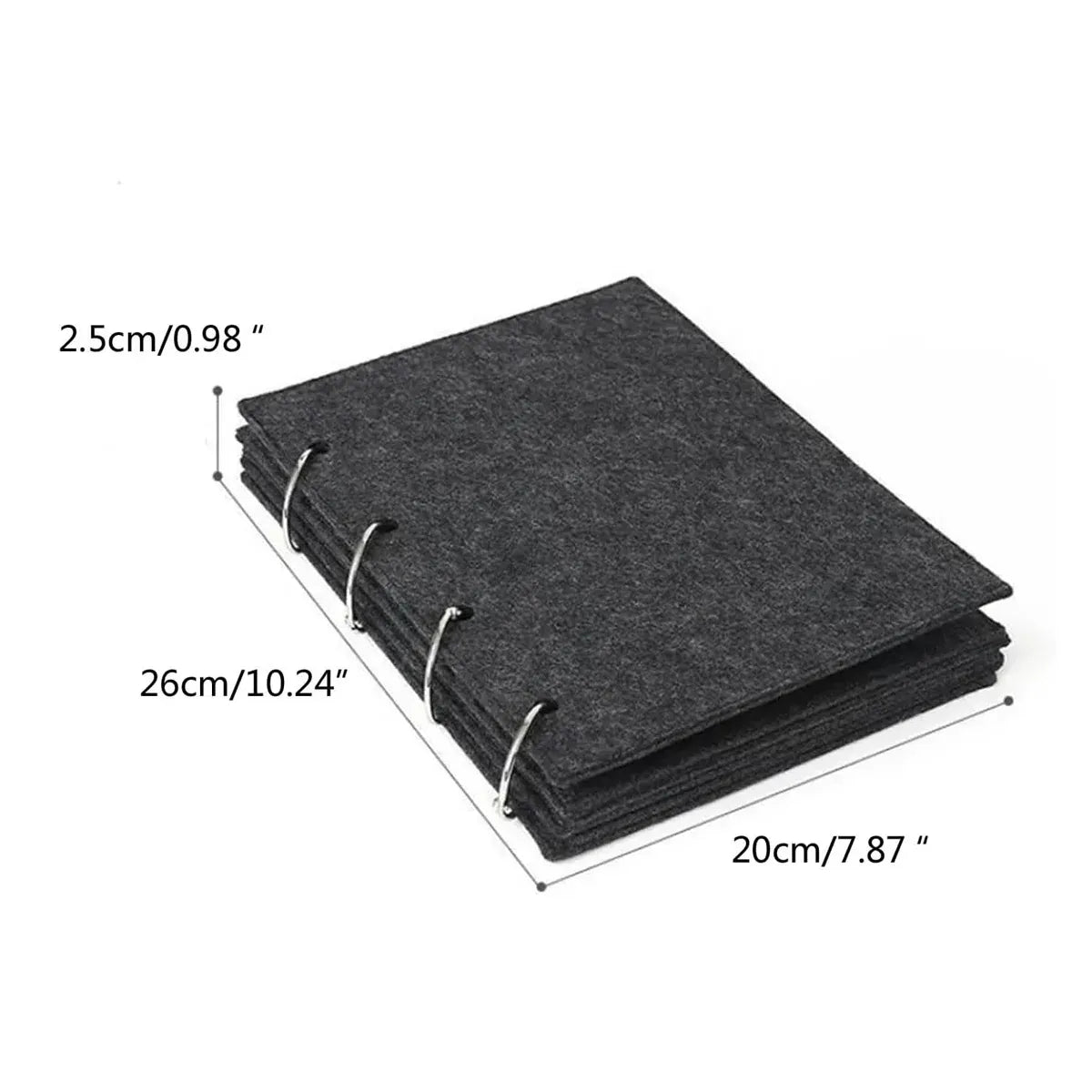 Felt Storage Book Loose-Leaf Folder For Jewelry Pin Brooch Commemorative Use