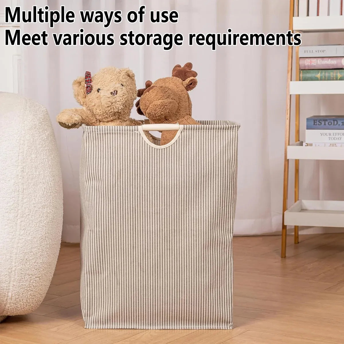 Storage Box Set 2PCS Large Capacity Clothing Storage Basket Bag for Household