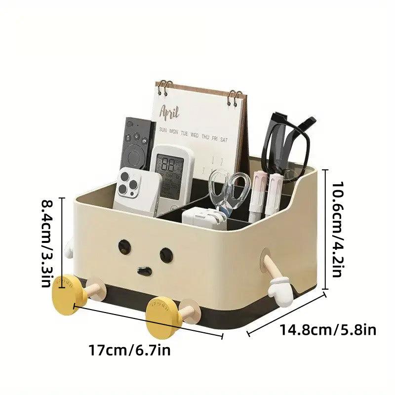 Desktop Organizer Storage Box Household Clutter Compartmentalized Container - Standing