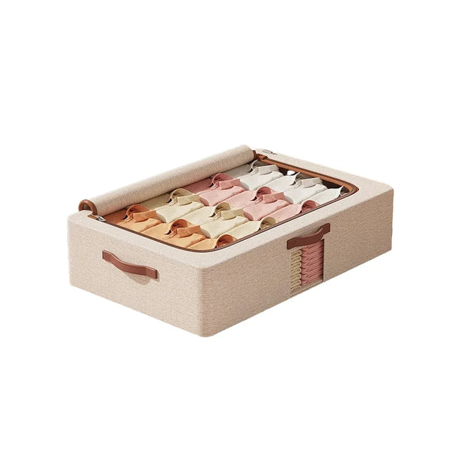 Home Foldable Under Bed Storage Box Clothes Shoes Bedding Dustproof Space Saving - XL