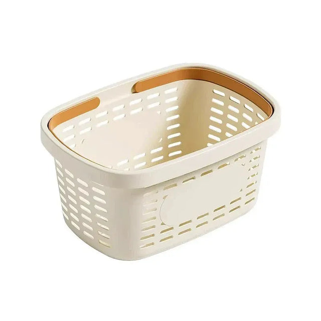 Bathroom Storage Basket Handheld Bath Basket Toiletries Organizer - Orange