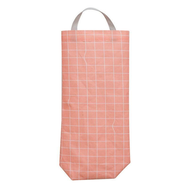 Plastic Bag Bags Hanger Organizer Storage Kitchen Trash Garbage Dispenser Holder - Red