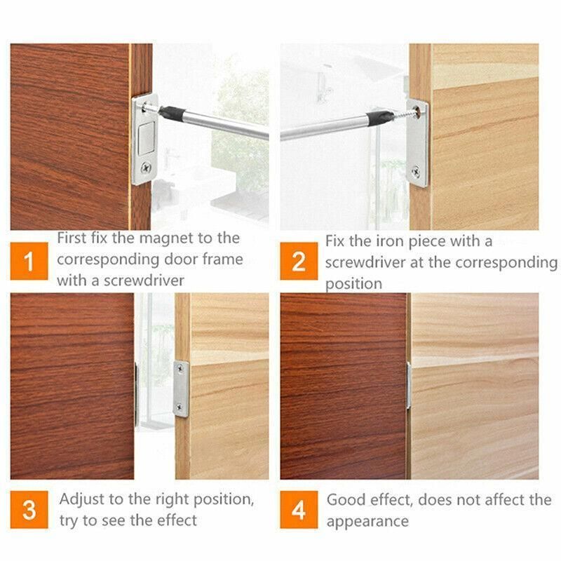 8Pcs Strong Magnetic Door Catch Ultra Thin For Door Cabinet Cupboard Glass Latch