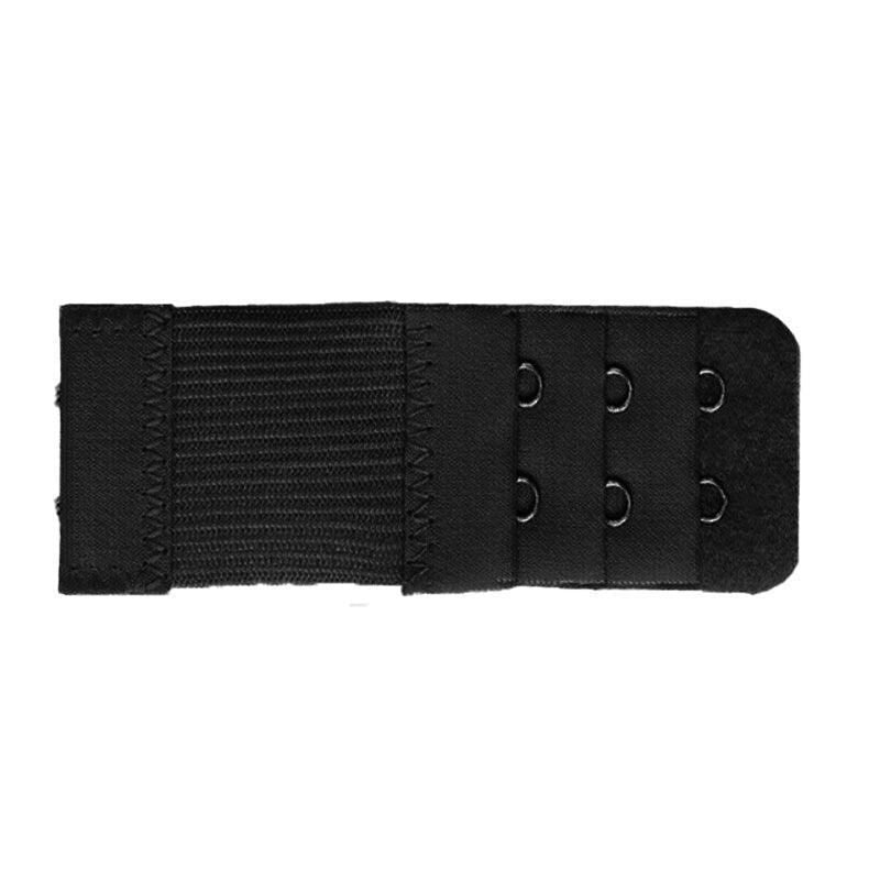 Maternity Strap Clip On Bra Extender Extension 2 Hooks Ladies Plus Size - Black