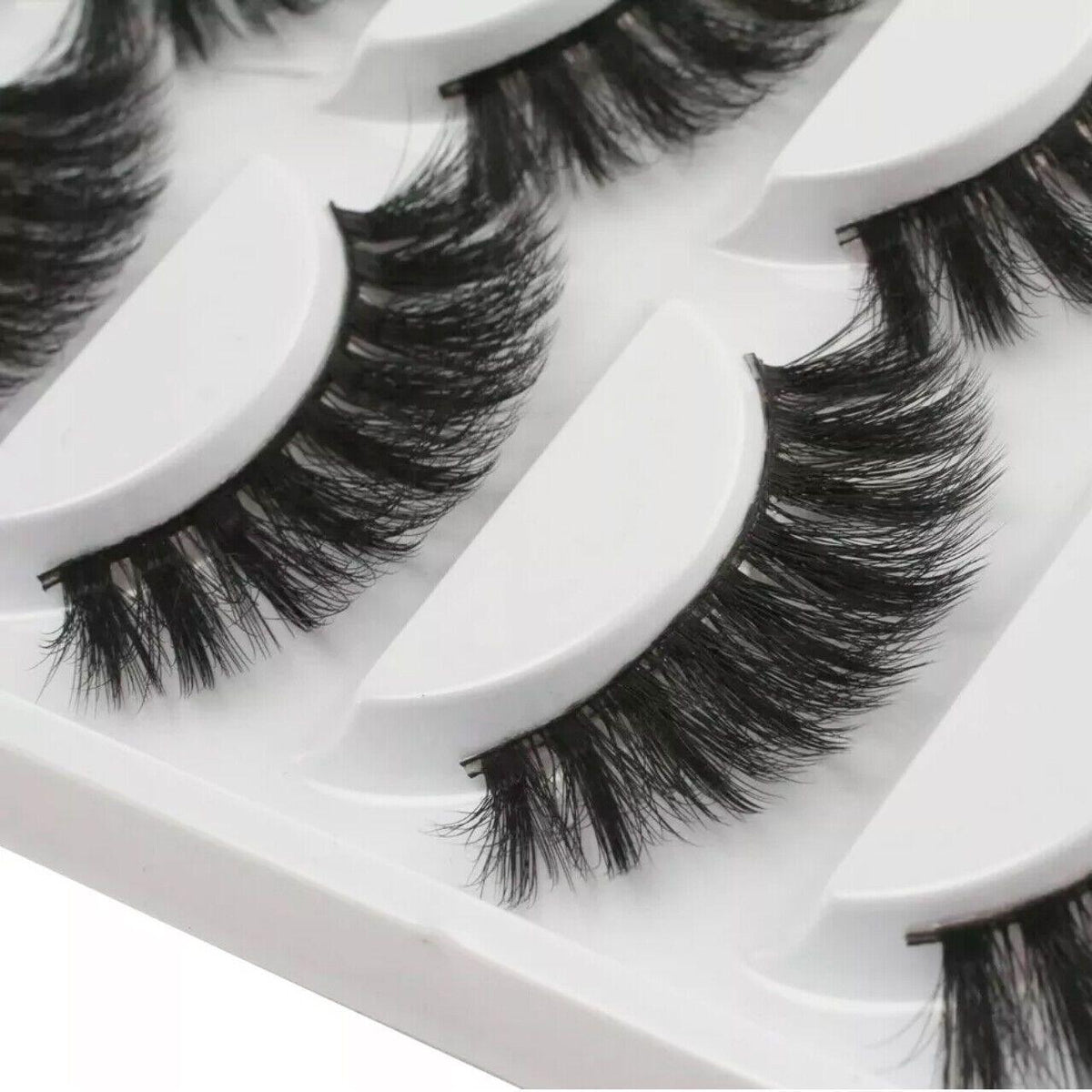 5 Pairs 3D Thick Mink Fake False Eyelashes Natural Long Wispy Makeup Lashes Au - 3D-47