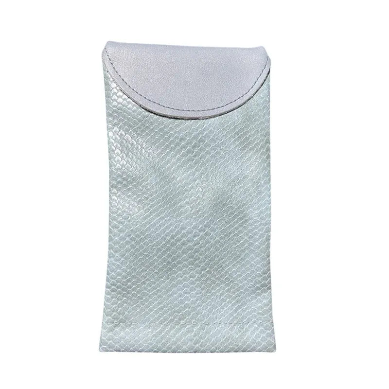 Mouth Snapped Sunglasses Eyeglass Glasses Case Soft Pouch Bag Pocket Spectacle - Green