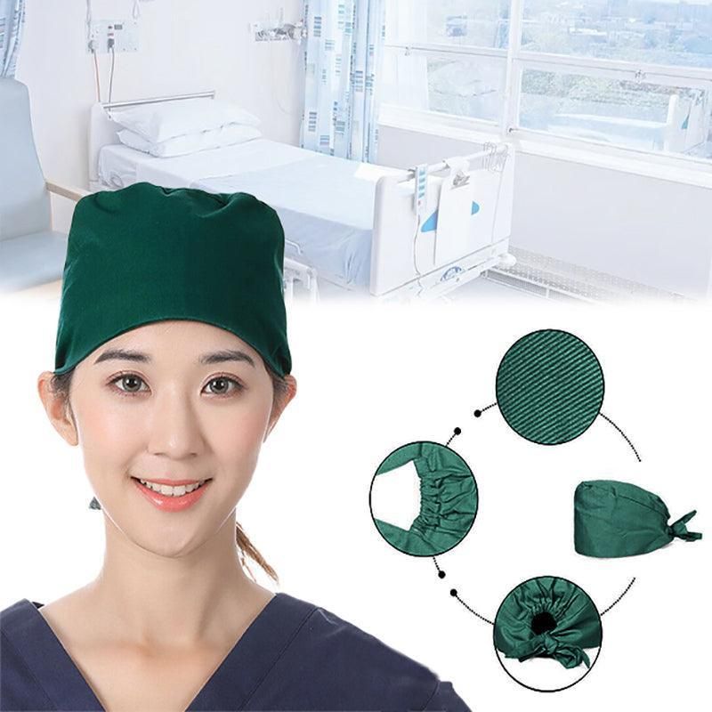 100% Cotton Unisex Surgical Scrub Cap for Doctors & Nurses - Light Blue