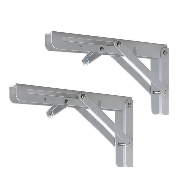 Traderight Table Bracket Folding Stainless Steel 150KG Wall 2PCS - White 20in