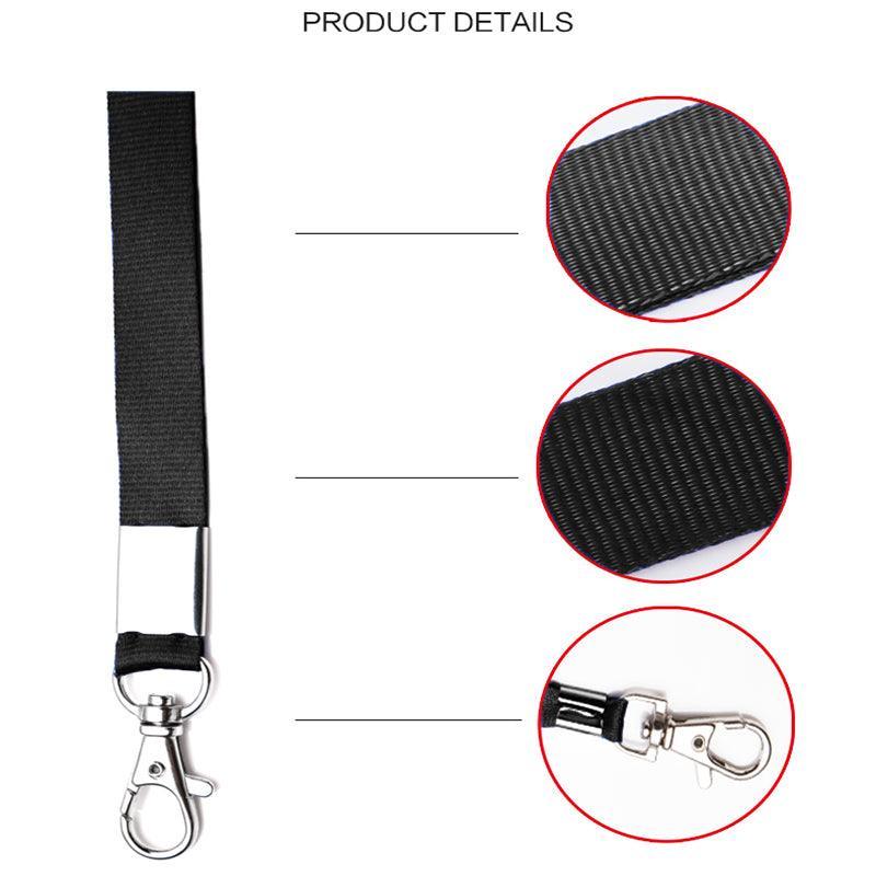 Neck Strap with Clip for ID Badge Name Tag Card Holder Lanyard - Coffee