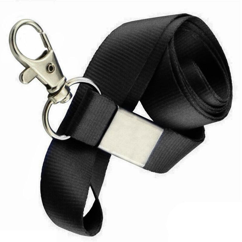 Neck Strap with Clip for ID Badge Name Tag Card Holder Lanyard - Coffee