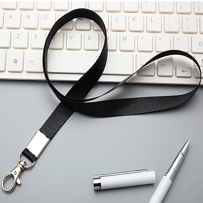 Neck Strap with Clip for ID Badge Name Tag Card Holder Lanyard - Gold Yellow