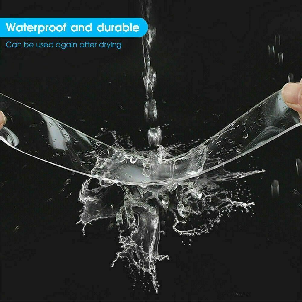Double Sided Nano Tape Transparent Reusable Adhesive Gel Grip for Home Office - 5cm*2m*2mm (1 Unit)
