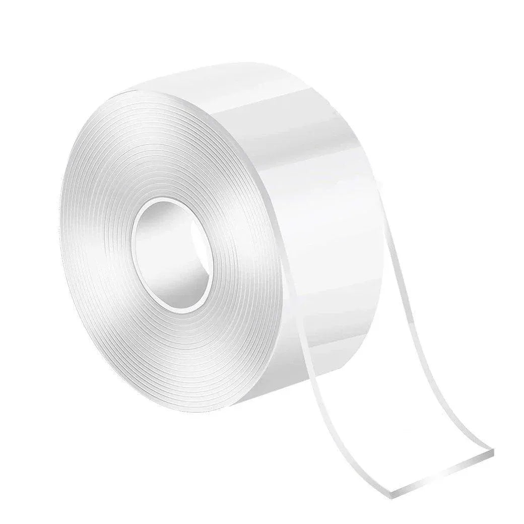 Double Sided Nano Tape Transparent Reusable Adhesive Gel Grip for Home Office - 5cm*3m*1mm (1 Unit)