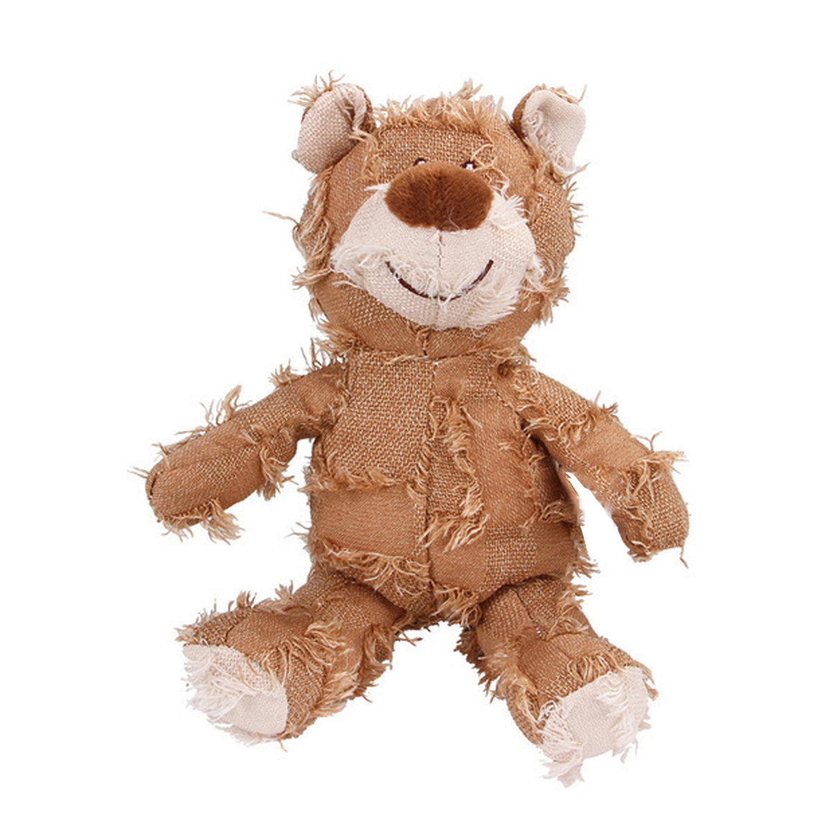 Puppy Squeaky Plush Toy Small Dog Chew Soft Bear Pet Companion - Purple-22cm