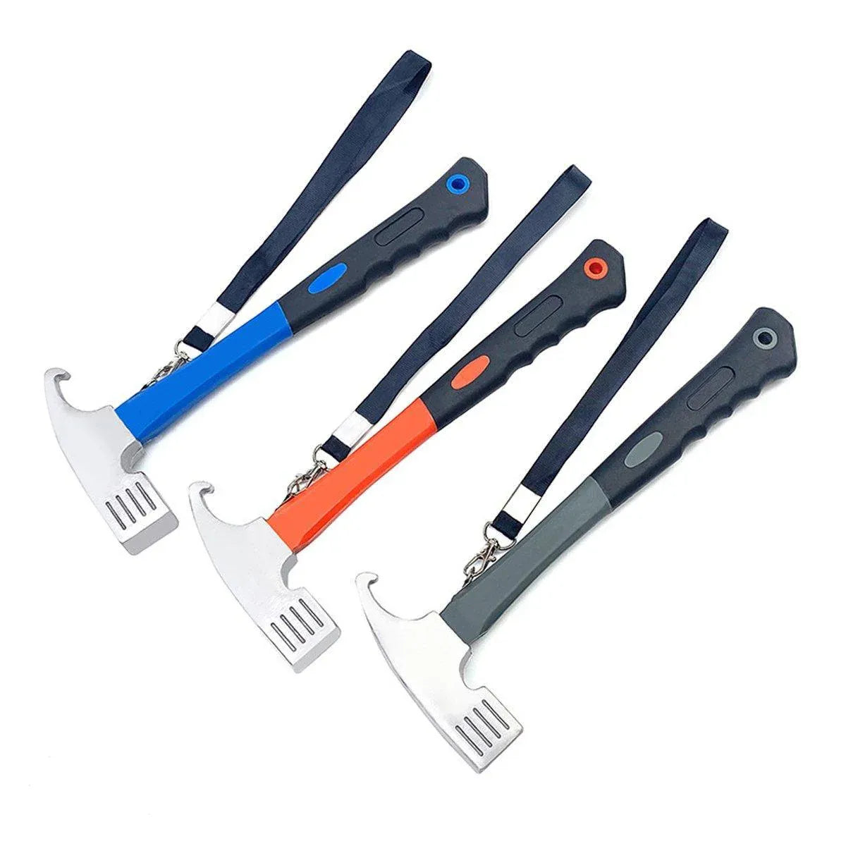Outdoor Camping Hammer Tent Stake Puller Ground Hammer Heavy Duty Camping Tool - Grey