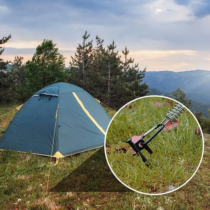 Heavy Duty Camping Tent Pegs 30cm Steel Ground Stakes Set of 10 for Outdoor Use