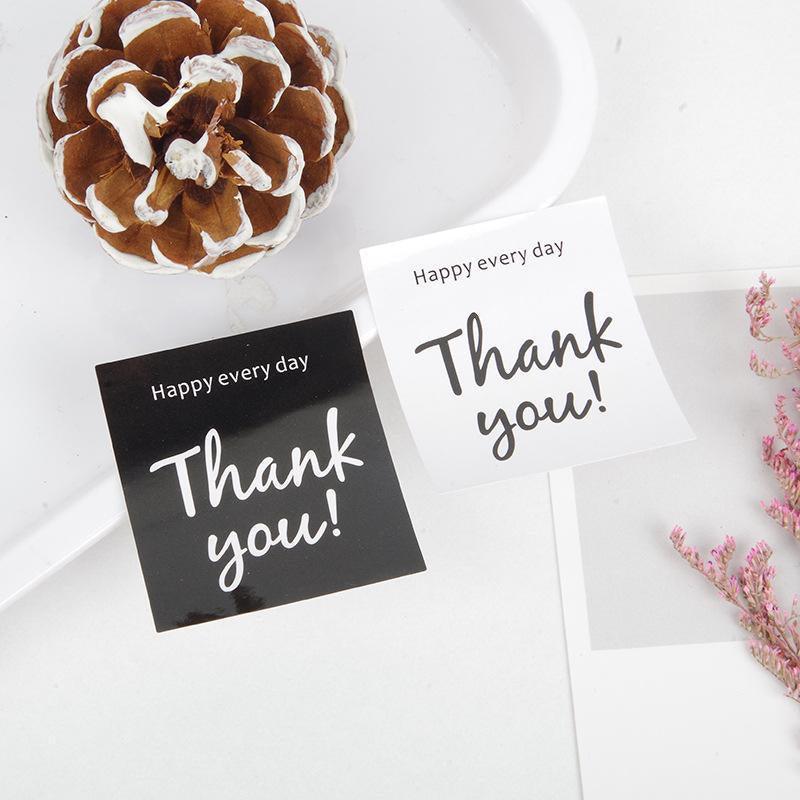 UP TO 80PCS Stickers Labels Thank You Stickers Gift Wrapping Craft Scrapbook DIY - 6*5PCS Style 13