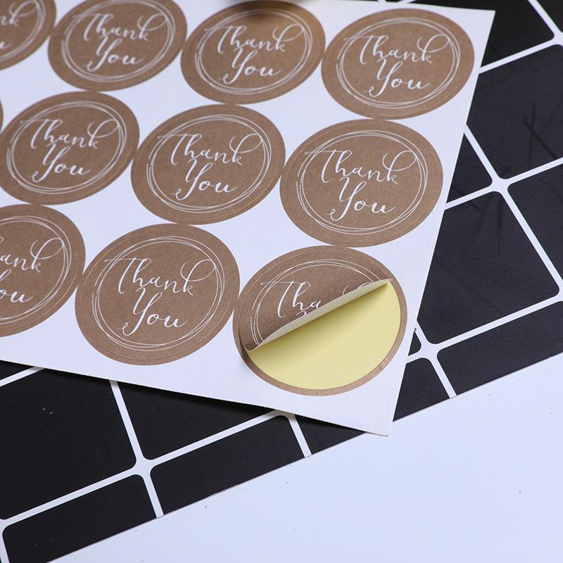 UP TO 80PCS Stickers Labels Thank You Stickers Gift Wrapping Craft Scrapbook DIY - 12*5PCS Style 11