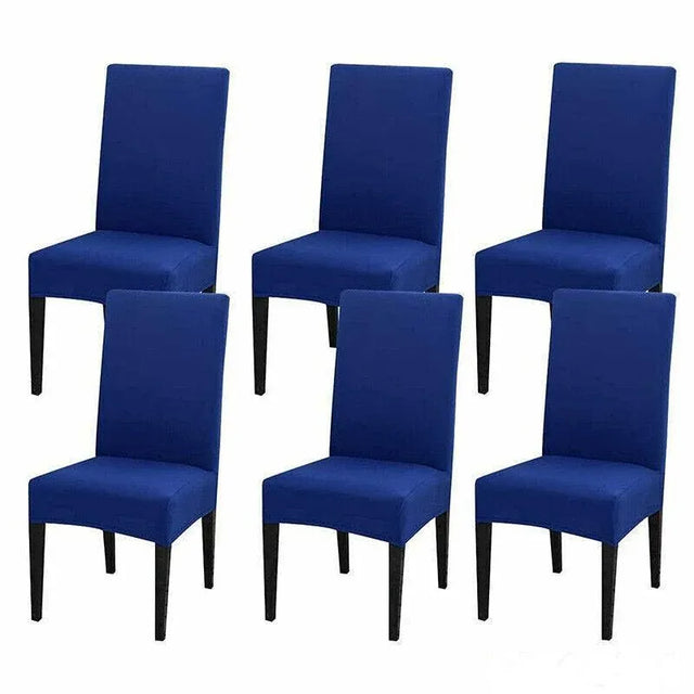 6X Stretch Chair Cover Seat Covers Spandex Washable Banquet Wedding Party Decora - Lake Blue