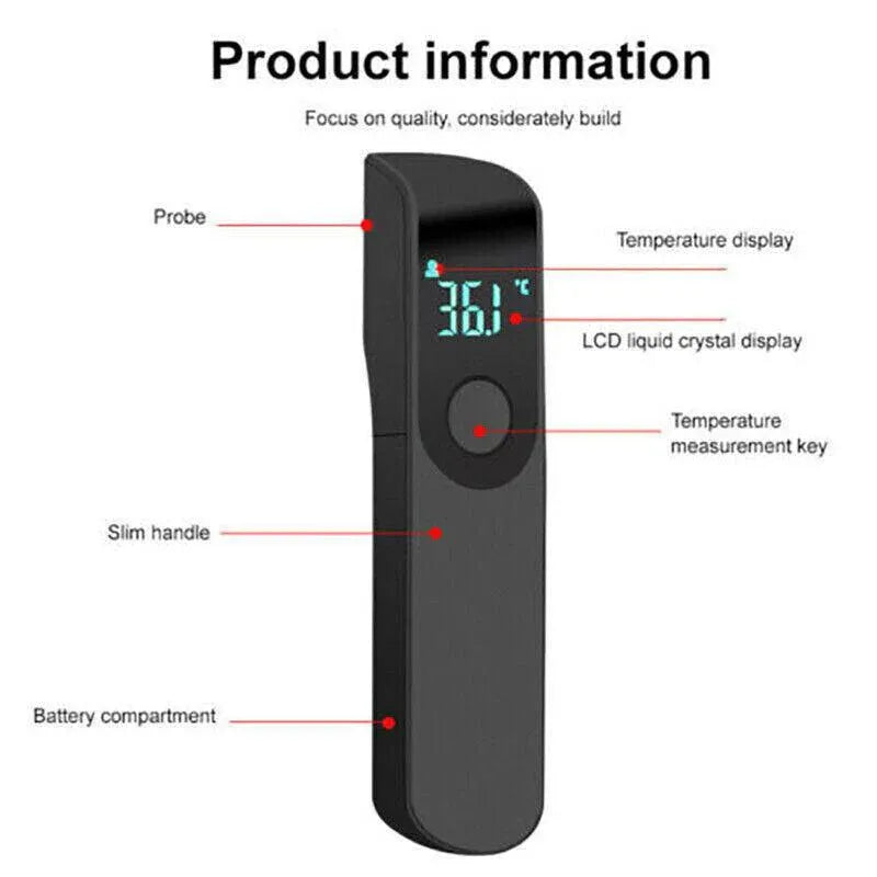 Digital Ir Thermometer Baby Forehead Body Temperature Gun Finger Pulse Oximeter