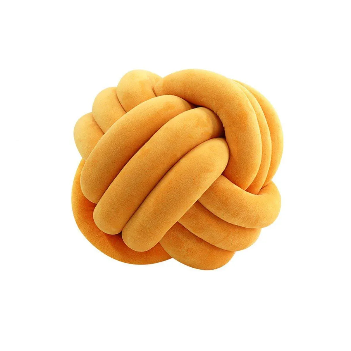 Three-Strand Braided Round Pillow Sofa Cushion Decorative Pillow for Living Room - Curcuma