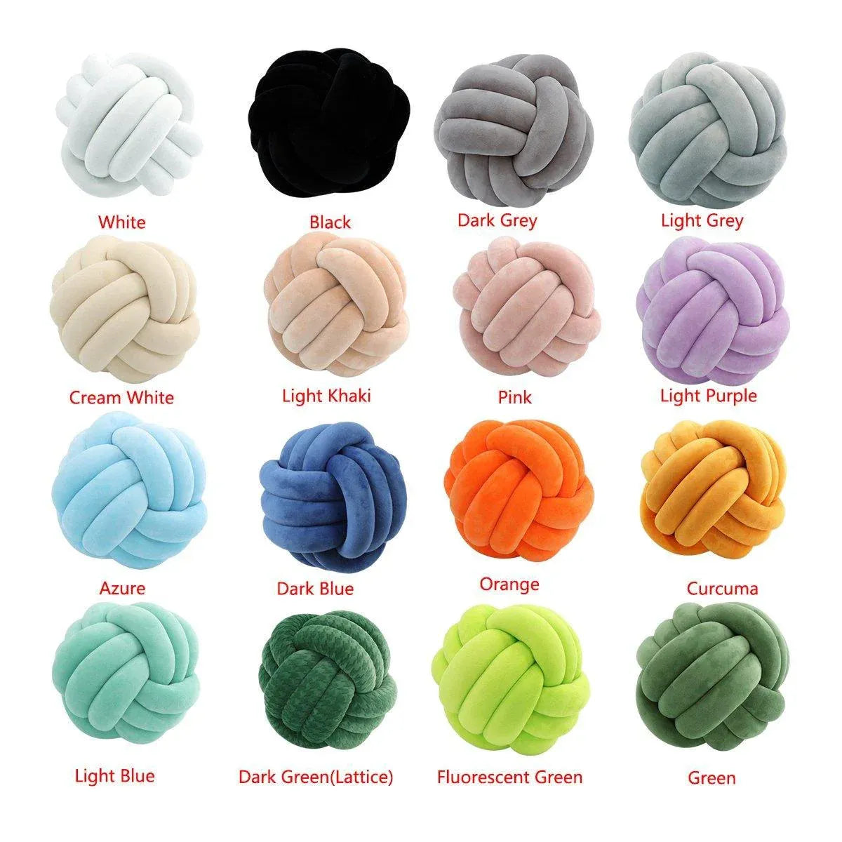 Three-Strand Braided Round Pillow Sofa Cushion Decorative Pillow for Living Room - Curcuma