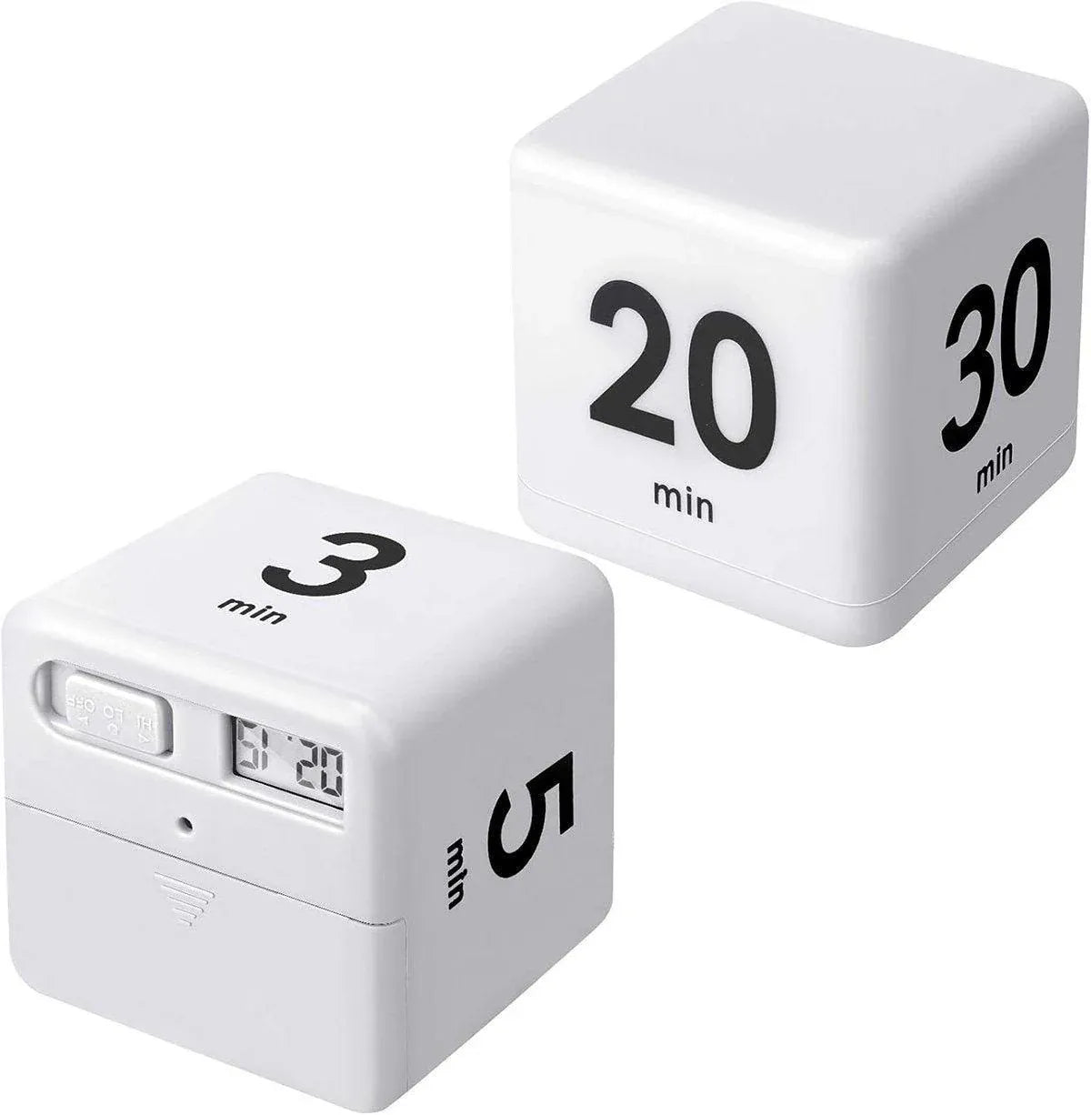 Cubic Timer for Students Time Management Study Exercise Reminder Tool Adjustable - 15-20-30-60